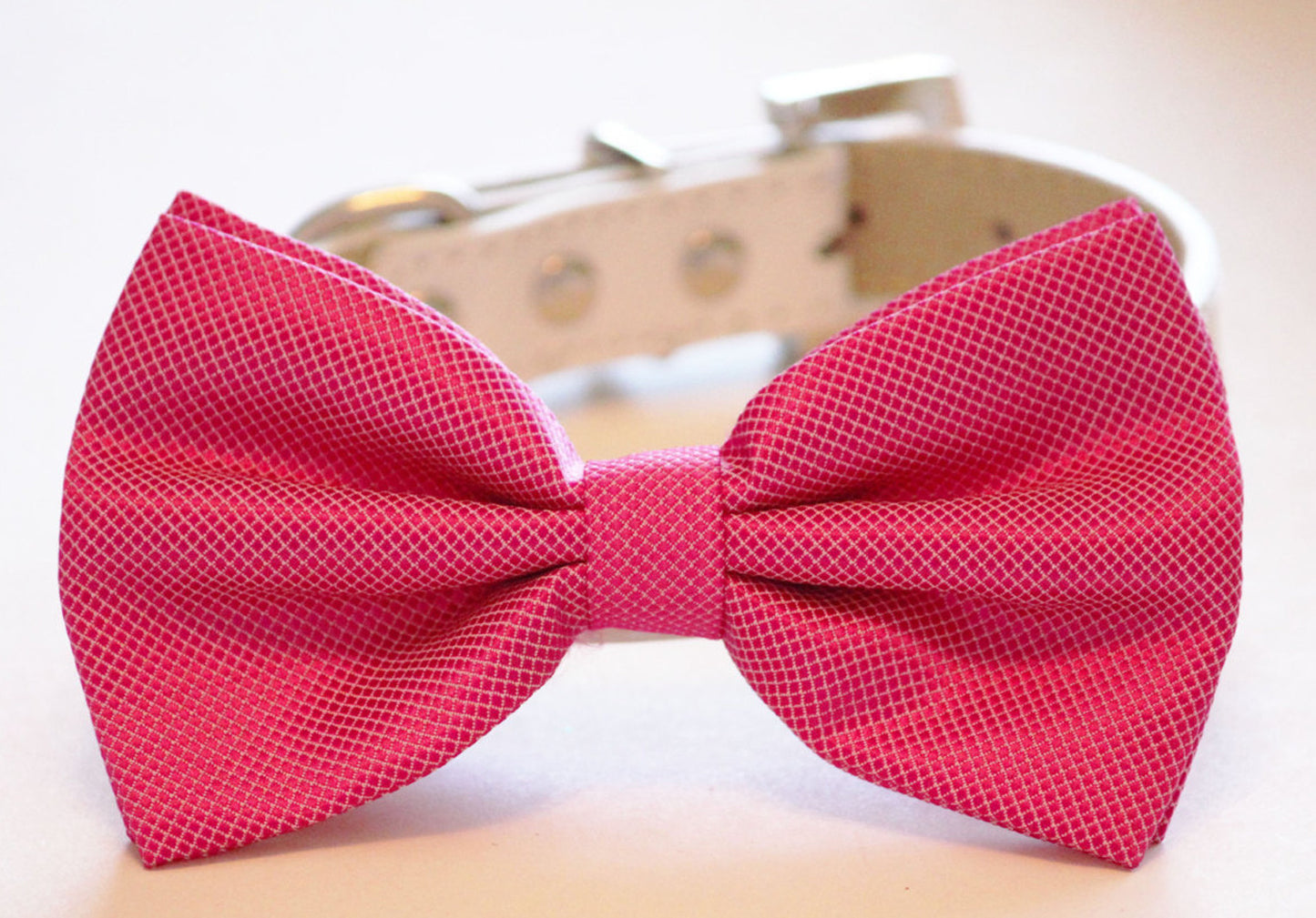 Barbie Pink Dog Bow Tie, Wedding Accessory, Dog Birthday, Pink Lovers , Wedding dog collar