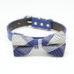 Royal Blue Dog Bow tie collar, Royal blue bow, Plaid bow, Pet wedding accessory, Something blue , Wedding dog collar