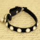Black Pearl Cat Collar, Puppy collar, XS Collar, beaded collar, pearl, Suede collar , Wedding dog collar