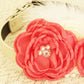 Coral Floral dog collar, Wedding dog collar, Coral Wedding , Wedding dog collar