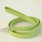Pet Leash, Green, Pet accessory, Green Leather leash, Color of year , Wedding dog collar