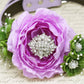 Floral Peonies Lavender Greenery wedding Dog Collar, Greenery Wedding, Rhinestone , Wedding dog collar