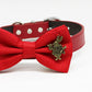 Red Dog bow tie collar, Alice In Wonderland, Puppy lovers, Rabbit, Birthday gifts , Wedding dog collar