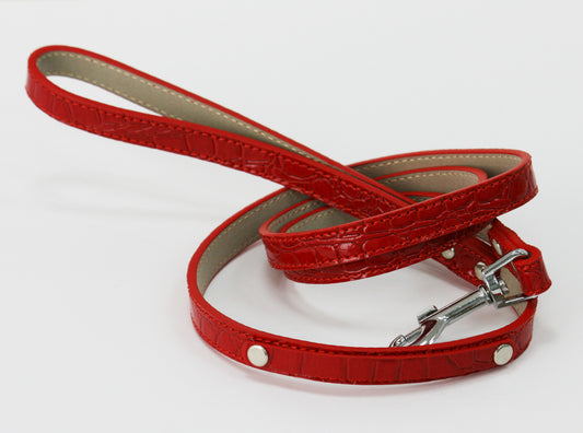 Red Leash, Red Pet accessory,Red Leather leash, Dog Lovers, Dog Leash, Dog Lovers , Wedding dog collar