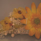 Yellow wedding floral dog collar, wedding accessory, Yellow wedding pets gift idea , Wedding dog collar