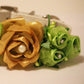 Gold Light Green Dog Collar, Gold & Light Green Floral wedding , Wedding dog collar