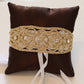 Brown Gold Ring Pillow for Dogs, Wedding Dog Accessory, Ring Bearer Pillow , Wedding dog collar