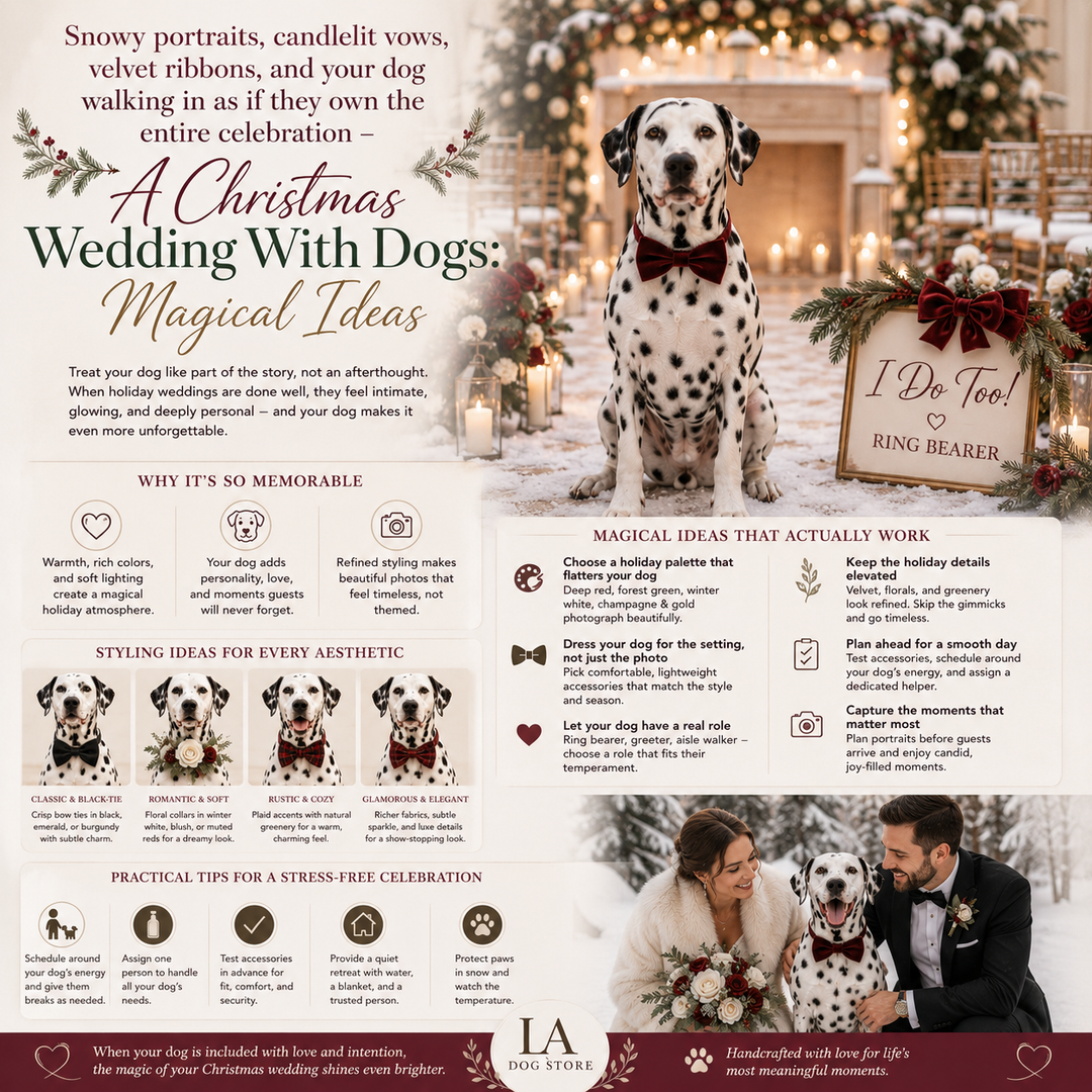 Christmas Wedding With Dogs: Magical Ideas
