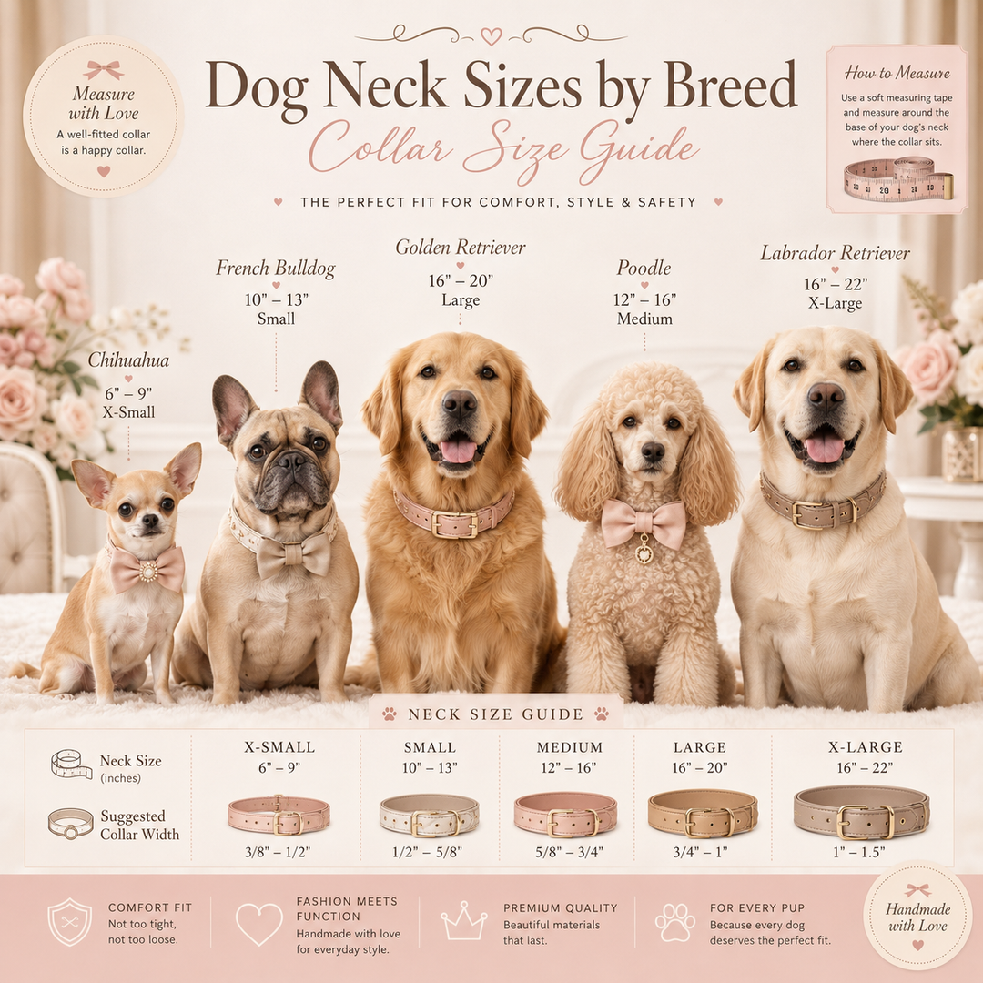 Dog Neck Sizes by Breed Collar Size Guide