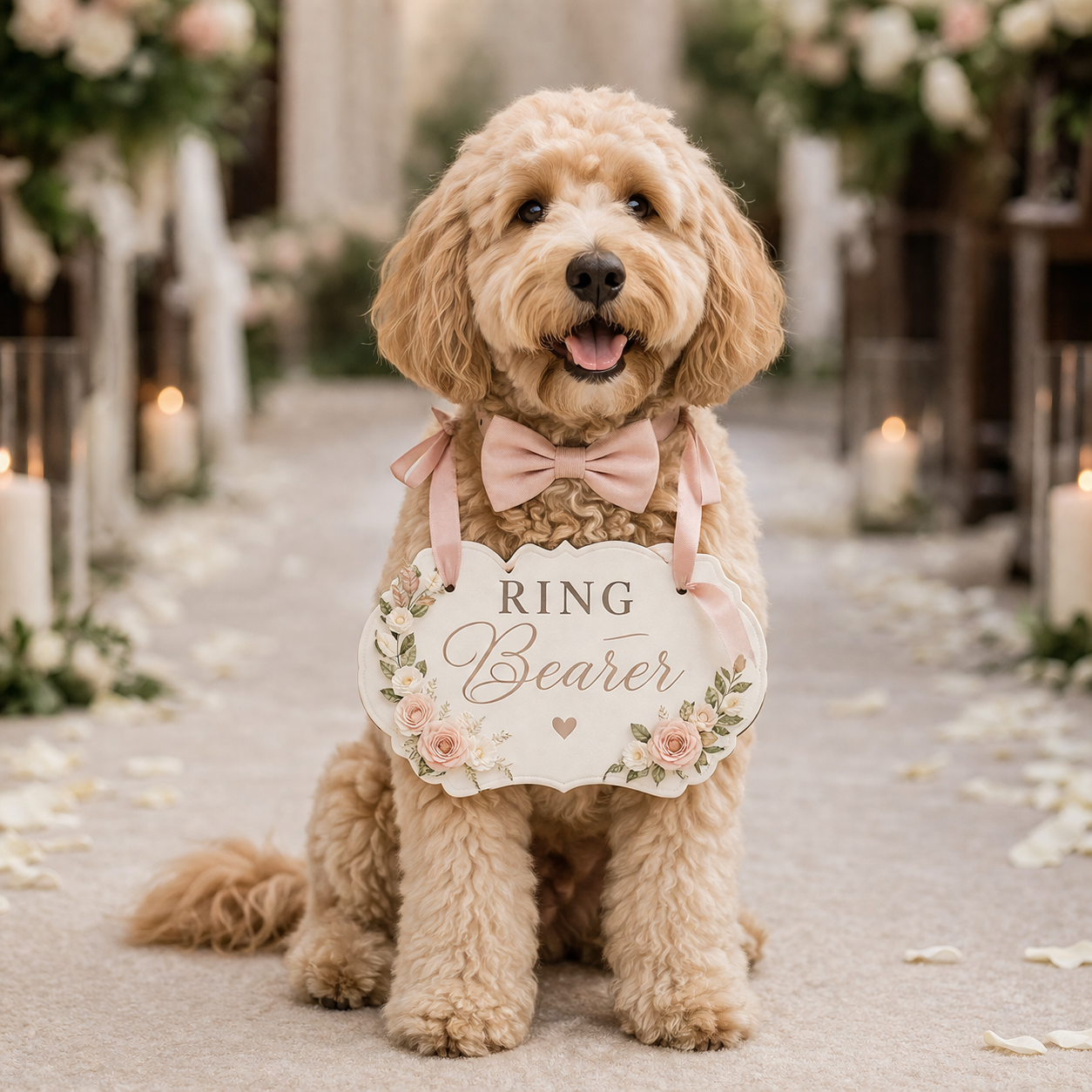 Dog Ring Bearer Sign Ideas for Weddings