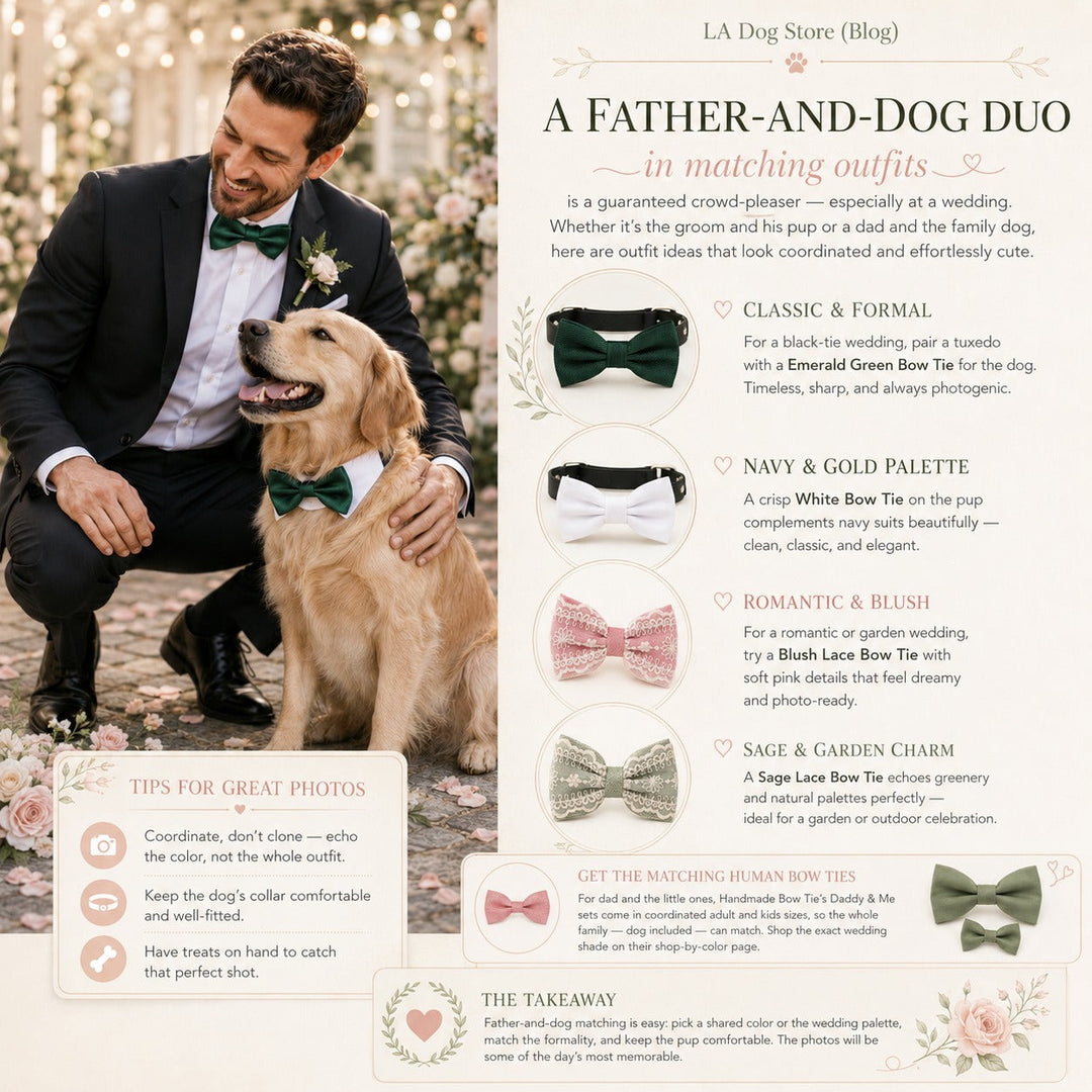 Father & Dog Matching Outfit Ideas (Perfect for Weddings)