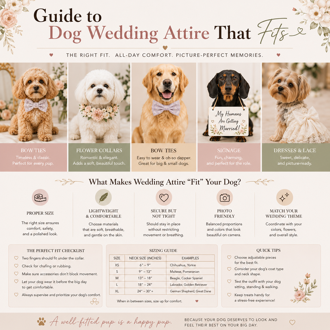 Guide to Dog Wedding Attire That Fits