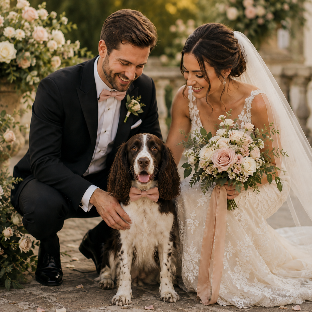 How to Match Your Dog’s Outfit to the Bride & Groom