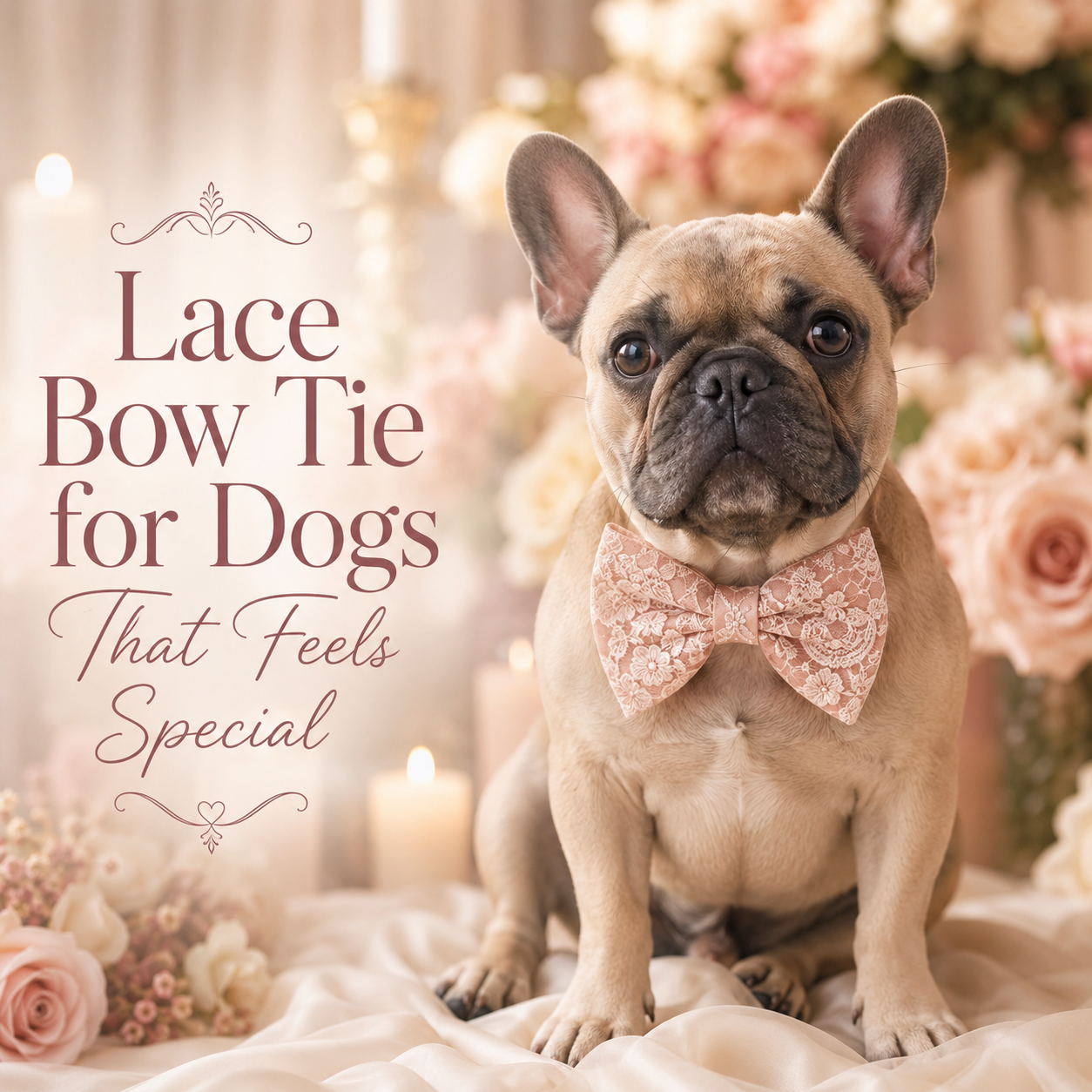 Lace Bow Tie for Dogs That Feels Special