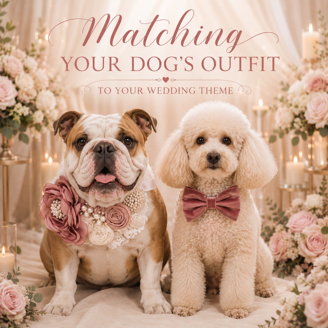 Matching Your Dog’s Outfit to Your Wedding Theme