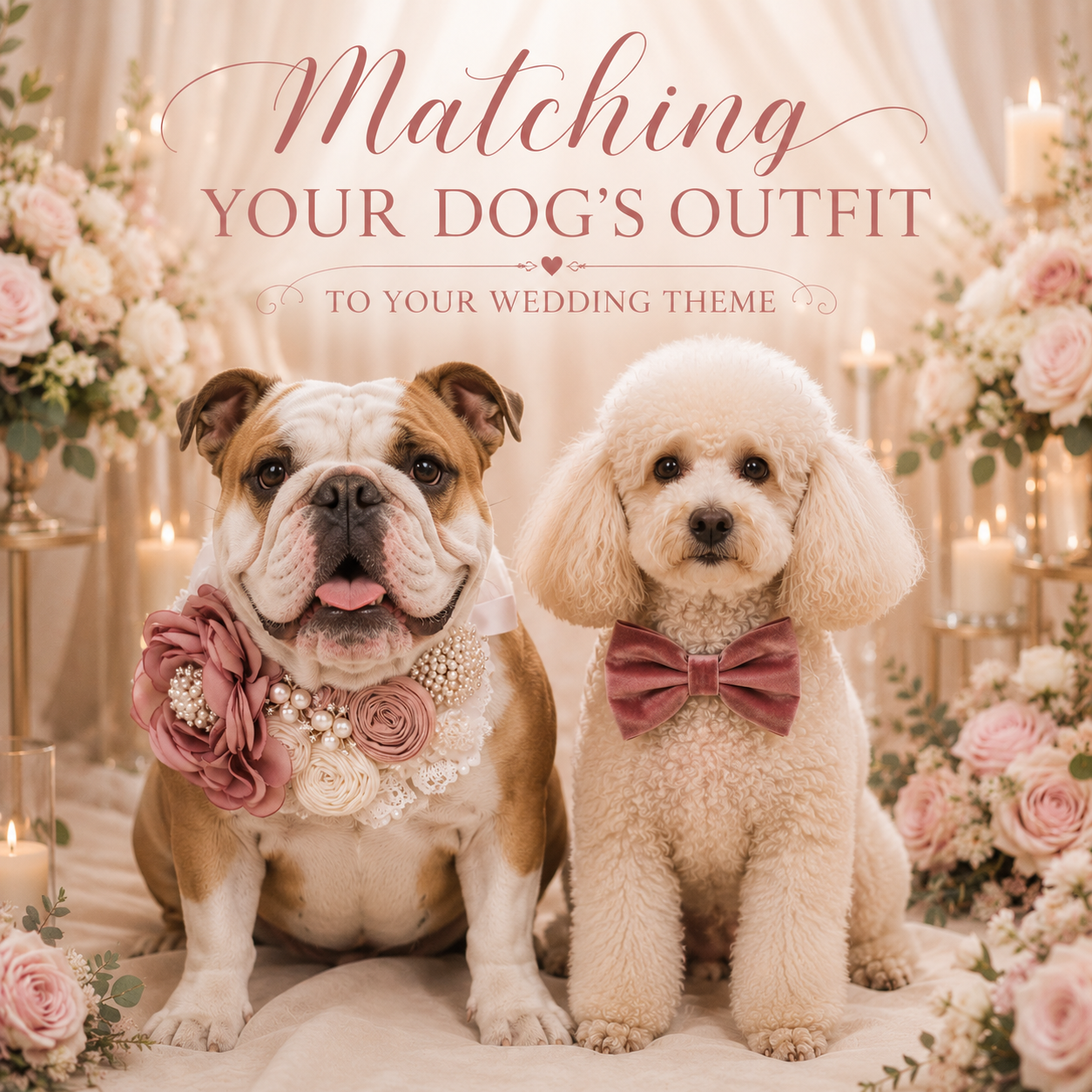 Matching Your Dog’s Outfit to Your Wedding Theme