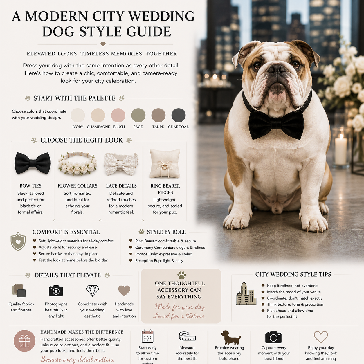 Modern City Wedding Dog Style Guide