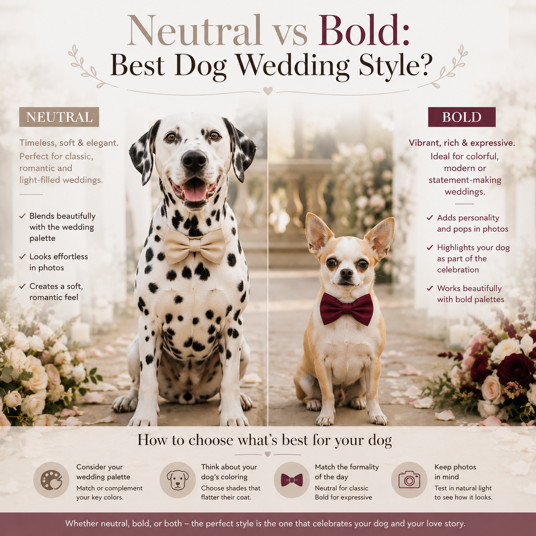 Neutral vs Bold: Best Dog Wedding Style?