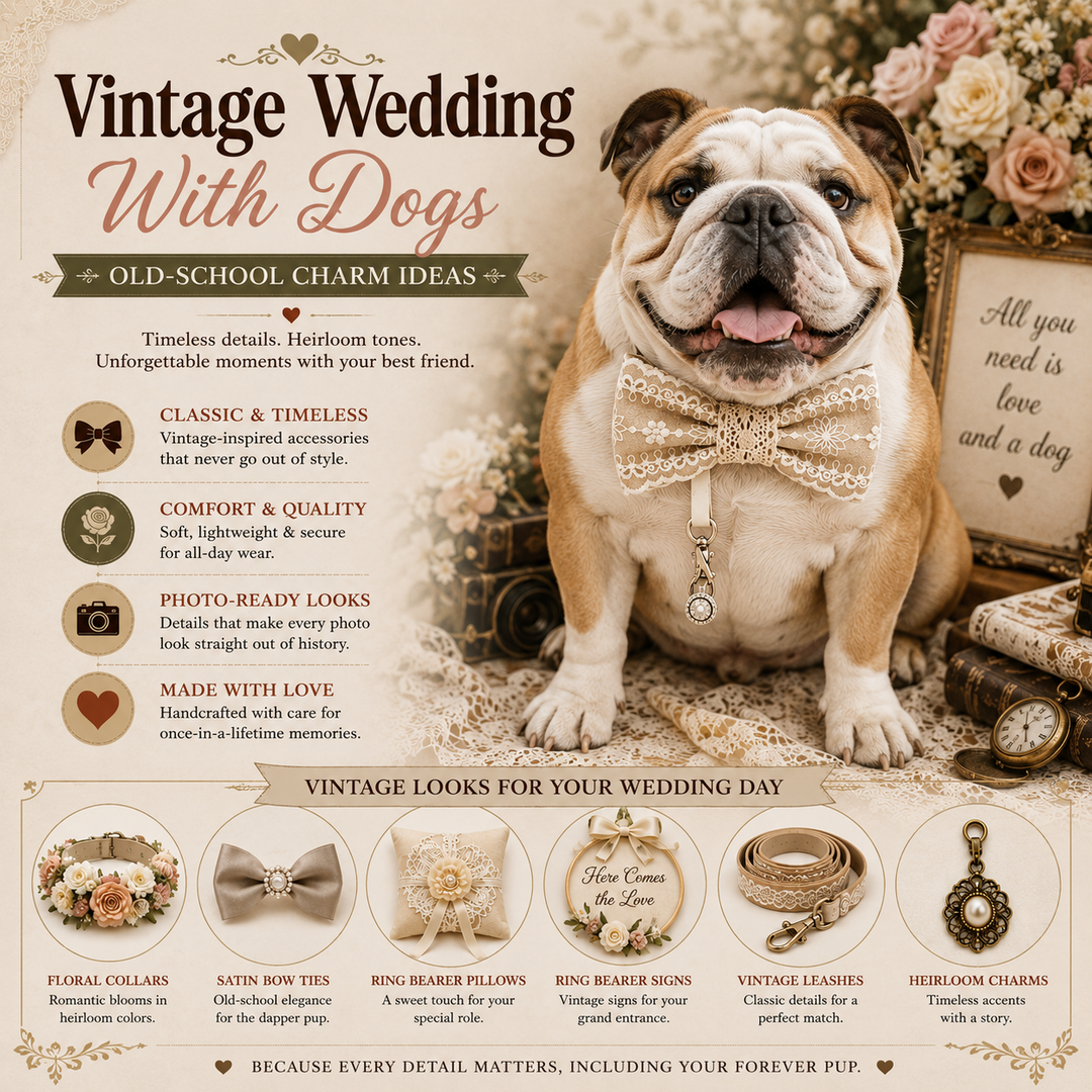 Vintage Wedding With Dogs Old-School Charm Ideas