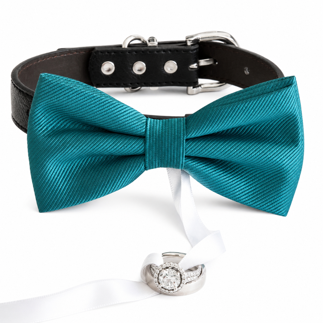 Dusty Blue & Teal Dog Wedding Accessories