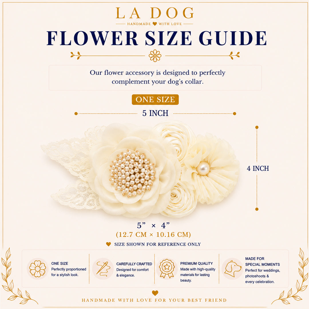 LA DOG FLOWER SIZE GUIDE