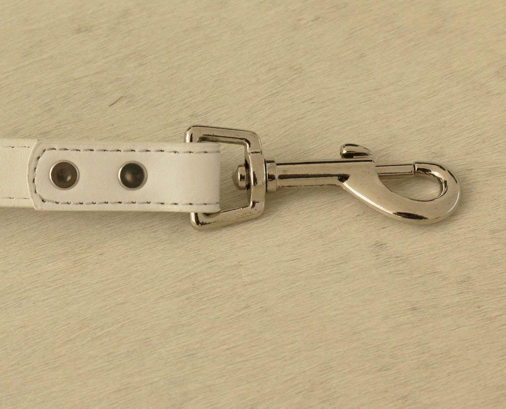 White Dog Leash, White Leather Leash, Pet Accessories, White, Dog Leash, Dog Accessory
