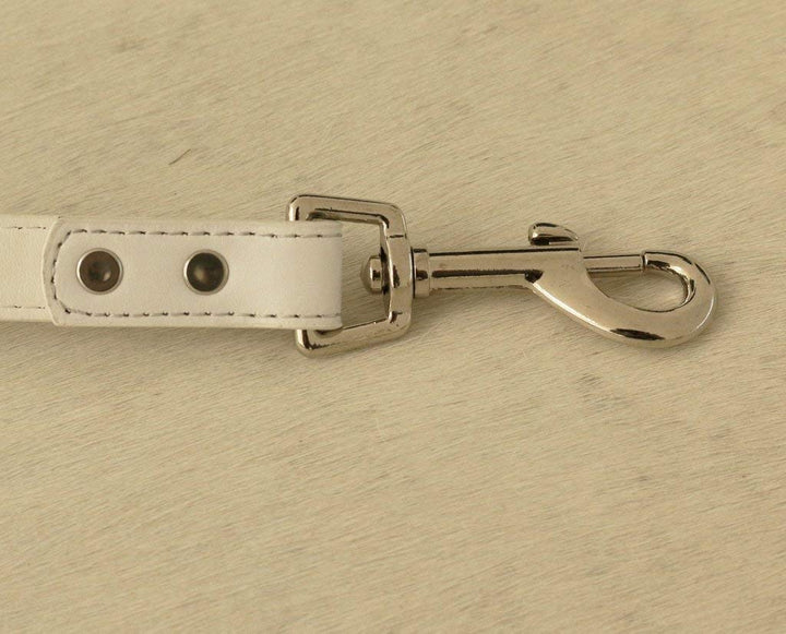 White Dog Leash, White Leather Leash, Pet Accessories, White, Dog Leash, Dog Accessory
