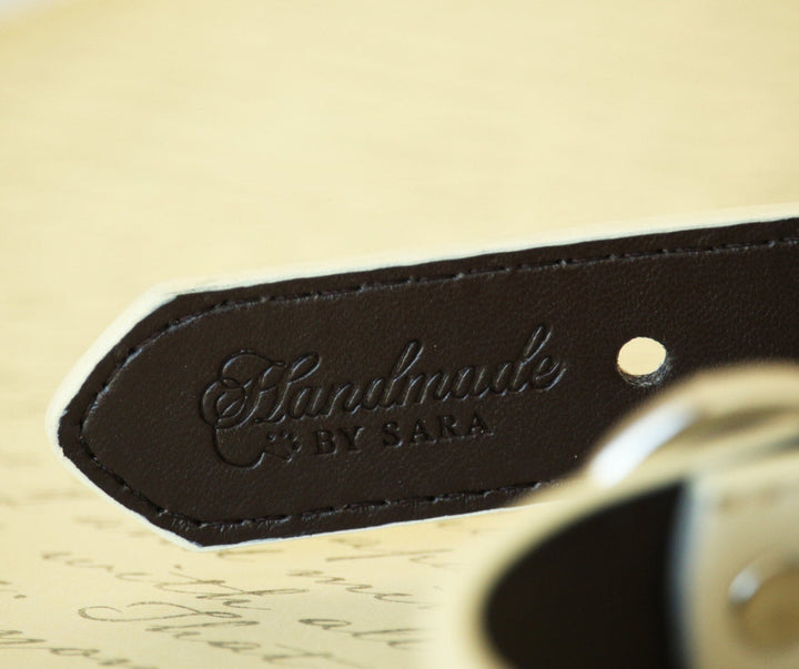 Leather Dog Cat Collar With Charm XS Size For Puppy Cat Kitten Pet Collar Black Brown Copper Red Wedding