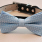 Blue Dog bow tie attached collar, Pet Wedding, Something blue, Wedding idea , Wedding dog collar