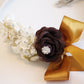 Gold Brown Custom Leash, Pet Wedding accessory, Gold wedding accessory, Custom Dog Leash , Wedding dog collar
