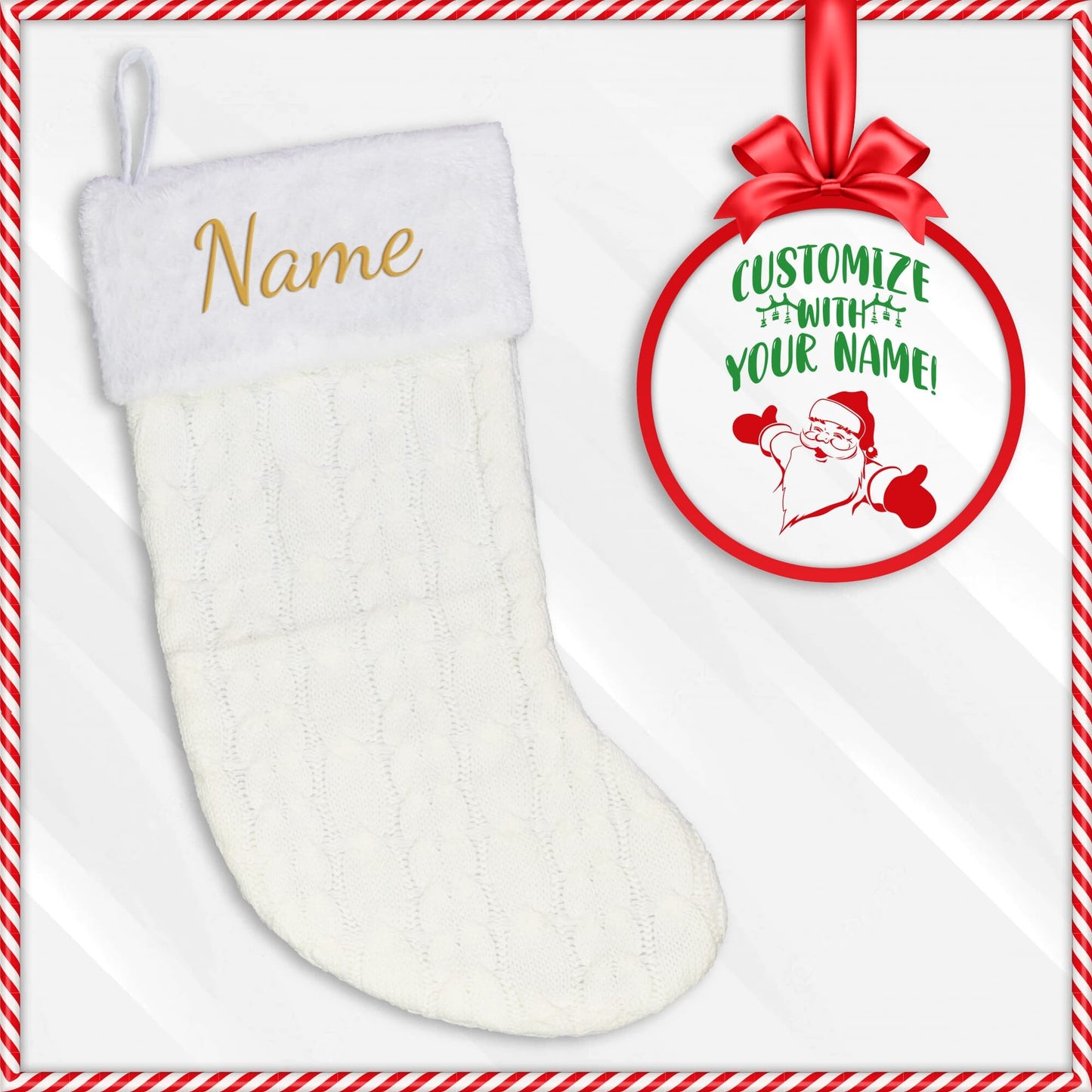 Celebrate the holidays with a custom embroidered stocking