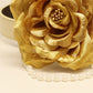Gold Floral dog collar, Rose, Gold Rose , Wedding dog collar