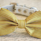Gold Dog Bow Tie, Pet Wedding accessory, Gold wedding idea, Dog Bow tie, Gold Pet accessory , Wedding dog collar