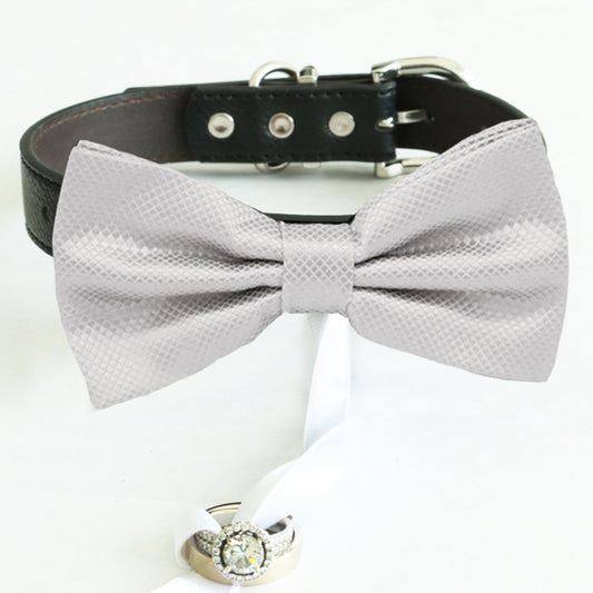 Black Dog Bow Tie Wedding Collar - Formal Black Dog Bow Tie - Pet Coll –  Bully Bows