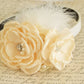 Ivory Floral dog collar, Pet wedding accessory, flowers with Pearls and Rhinestone , Wedding dog collar