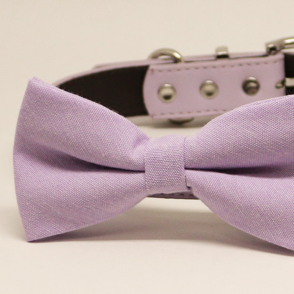 Lavender dog bow tie collar, Pet Wedding Accessory, Handmade, Birthday Gifts , Wedding dog collar