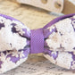 Lavender Dog Bow Tie, Purple Wedding, Pet wedding accessory , Wedding dog collar