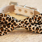 Leopard Dog Bow Tie attach to collar, Pet lovers, leopard wedding , Wedding dog collar