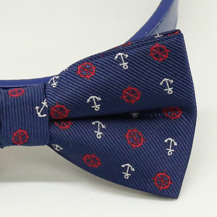 Navy Dog Bow Tie Collar,Anchor Bow tie, Navy blue dog collar , Wedding dog collar