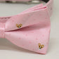 Pink bow tie dog collar, pink leather dog collar, handmade, Pink, Gray, Brown, Lilac, Black dog collar, Dog lovers, Crystal dog collar , Wedding dog collar