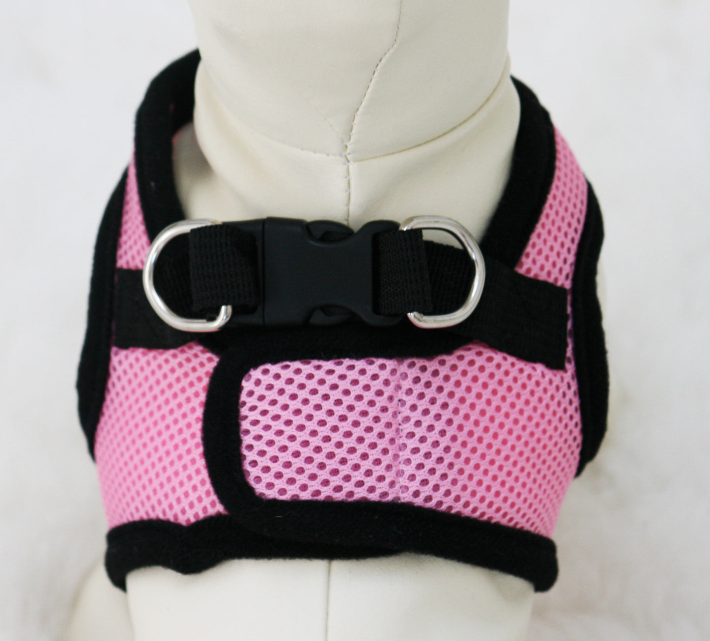 Pink Dog Harness with colorful bow and a black leash, colorful bow tie , Wedding dog collar