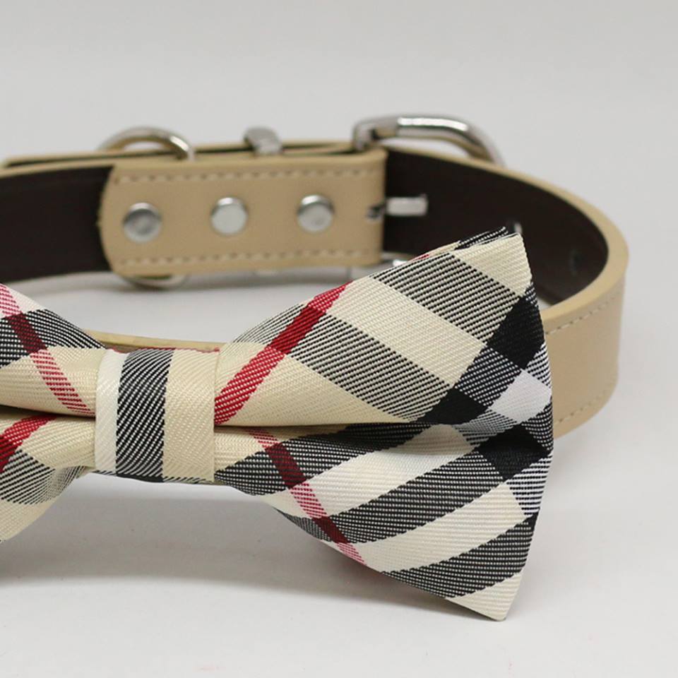 Pink burberry outlet dog collar