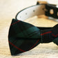 Plaid Green bow tie attached to collar, green plaid wedding pet bow tie, dog gifts , Wedding dog collar