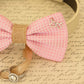 Pink Bow Tie Dog ring bearer attached to collar, Pet Wedding, Charm , Wedding dog collar