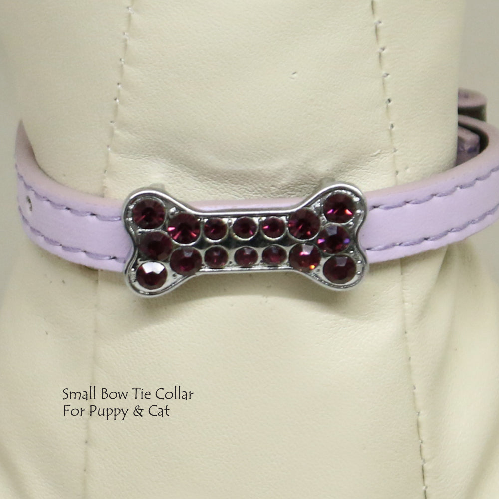 Dog Cat Collar, Leather, Charm, XS Collars,  Puppy collars, Cat Collar, kitten collar, Pet collar , Wedding dog collar