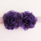 Purple Flower dog collar, Handmade flower leather collar, Dog ring bearer proposal XS to XXL collar, Puppy Girl flower collar , Wedding dog collar