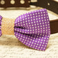 Purple Dog Bow Tie attached to collar, Country Rustic wedding, Burlap , Wedding dog collar
