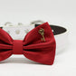 Red Dog Bow tie Collar, Key to my Heart, Pet wedding, Puppy Love , Wedding dog collar
