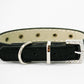 Rhinestone dog Collar, Black Leather collar, Rhinestone Buckle, beaded dog collar, Dog Lovers, Small dogs - LA Dog Store  - 2