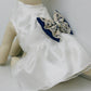 Royal Blue Dog dress, Flower girl dress , Royal Blue pet Wedding accessory , Wedding dog collar